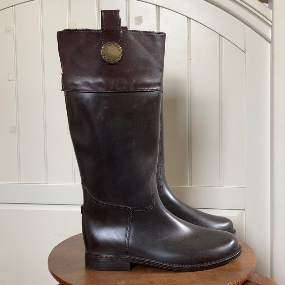 Banana Republic two-tone Riding Rain boot